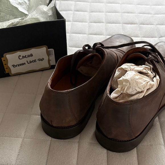 Johnston & Murphy Men’s Dark Brown Leather Oxfords